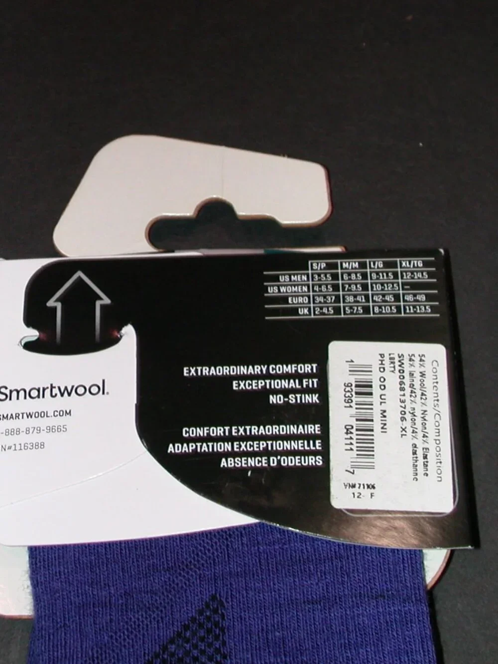 Smartwool PhD Outdoor Merino Wool Ultralight Mini Socks NWT Men's Size XL